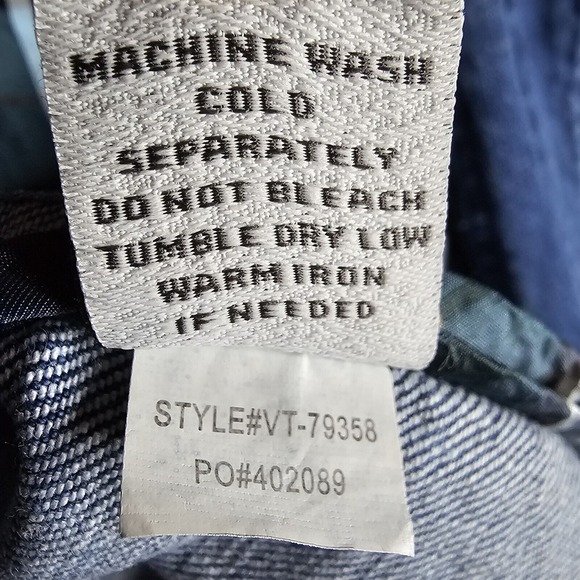 The Vermont Barn Coat Denim Corduroy Collar Womens Sz Large Outdoorsy Farm - Picture 10 of 12